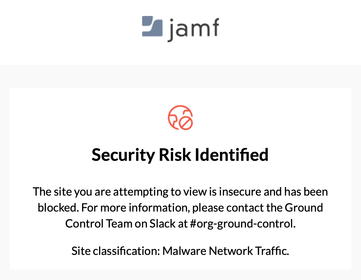 Security Risk Identified